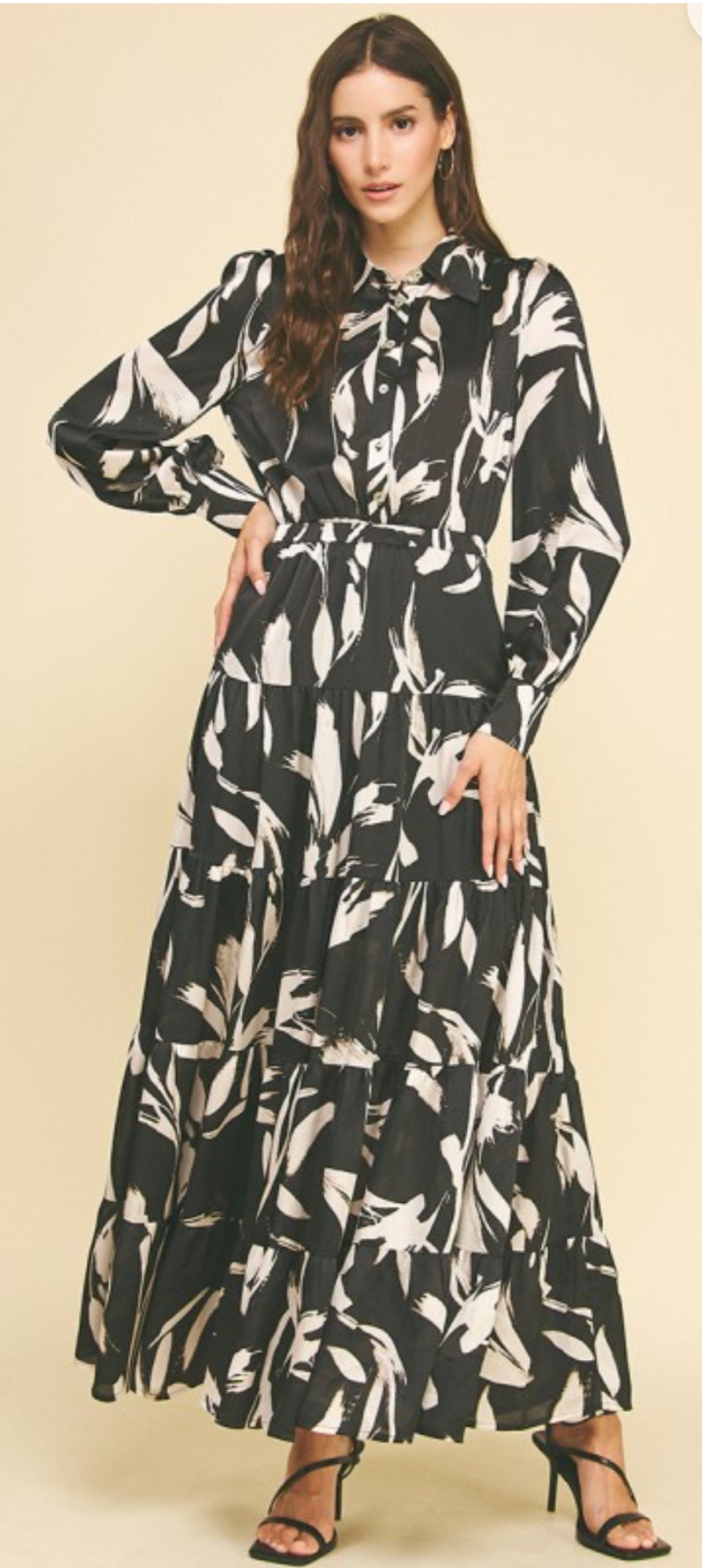 Black Button Down Maxi