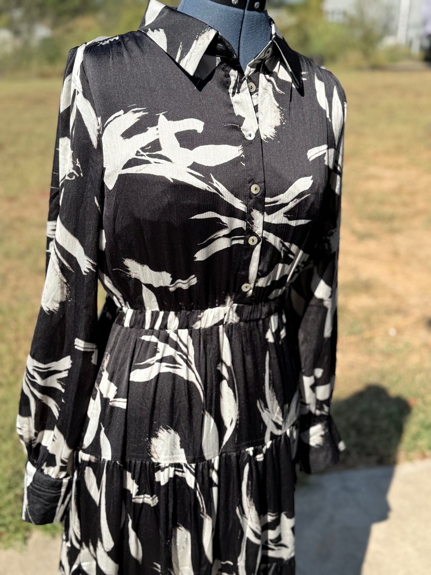 Black Button Down Maxi