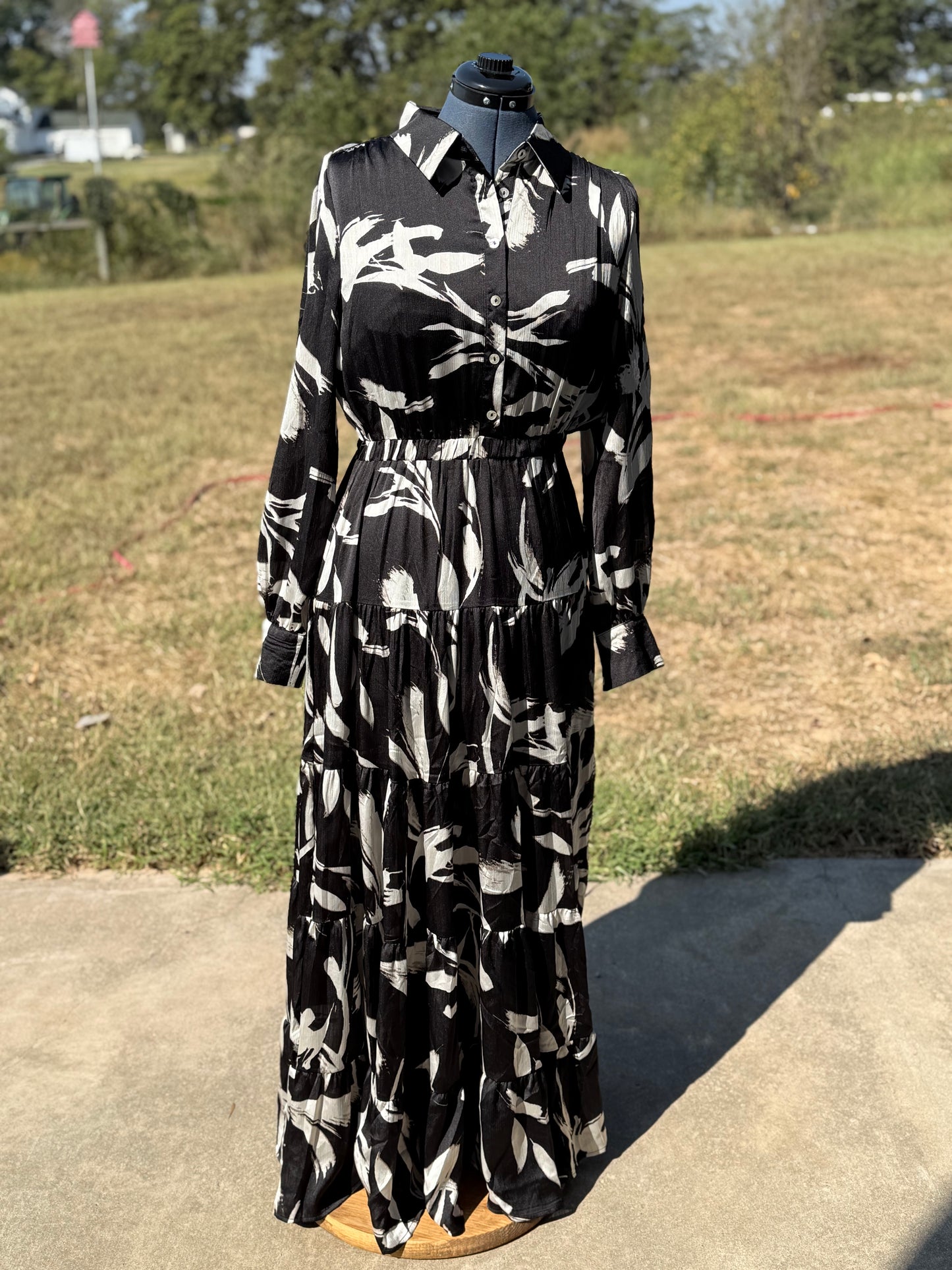 Black Button Down Maxi