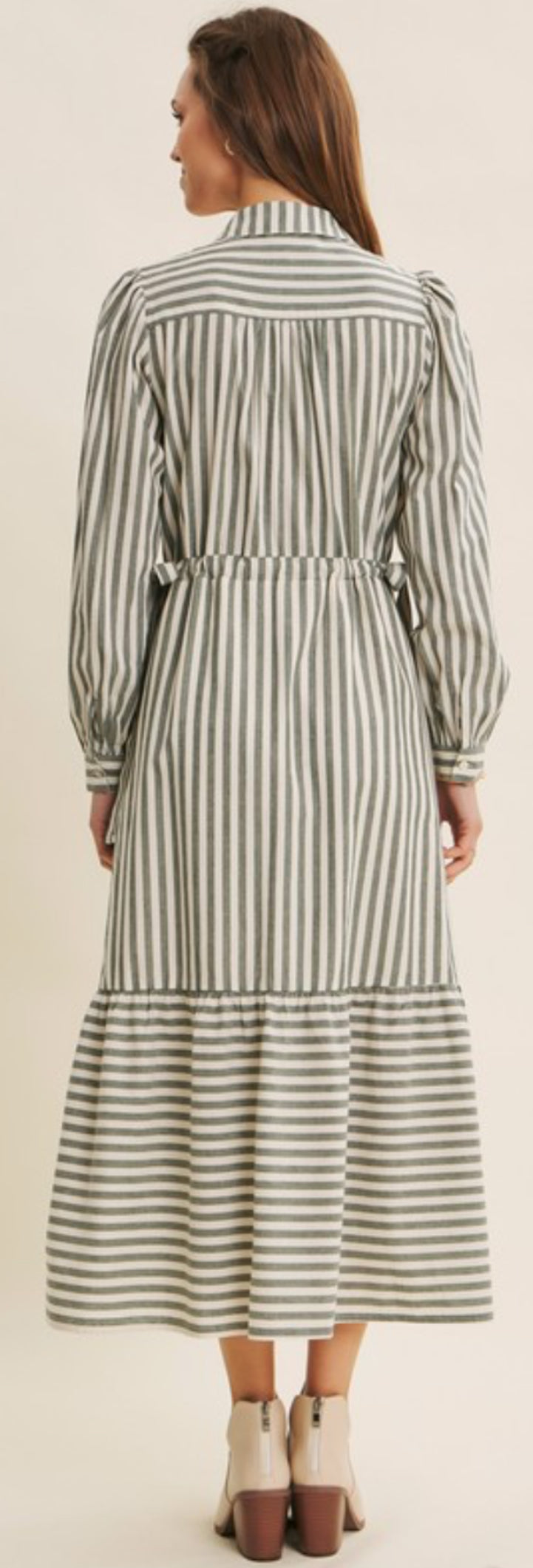 Cotton Button Down Maxi Dress